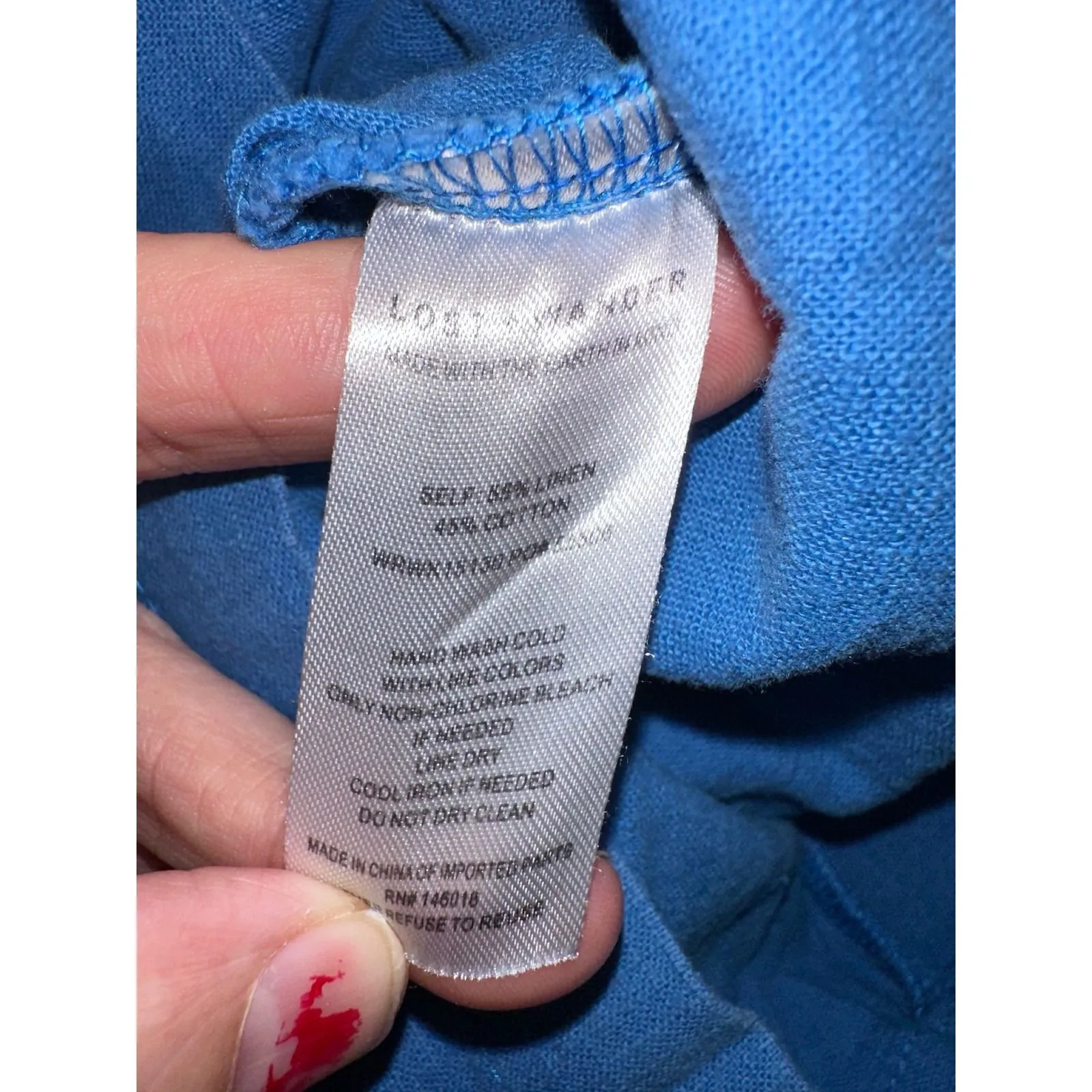 Lost + Wander Women's Sleeveless Double Breasted Blue Romper Jumpsuit Size L - Image 10