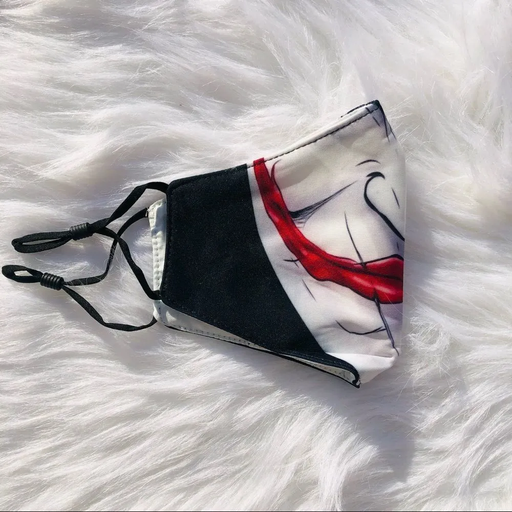 Brand New Halloween Face Mask For ADULTS Scary Fashion‎ Washable Face Co… Black - Image 4