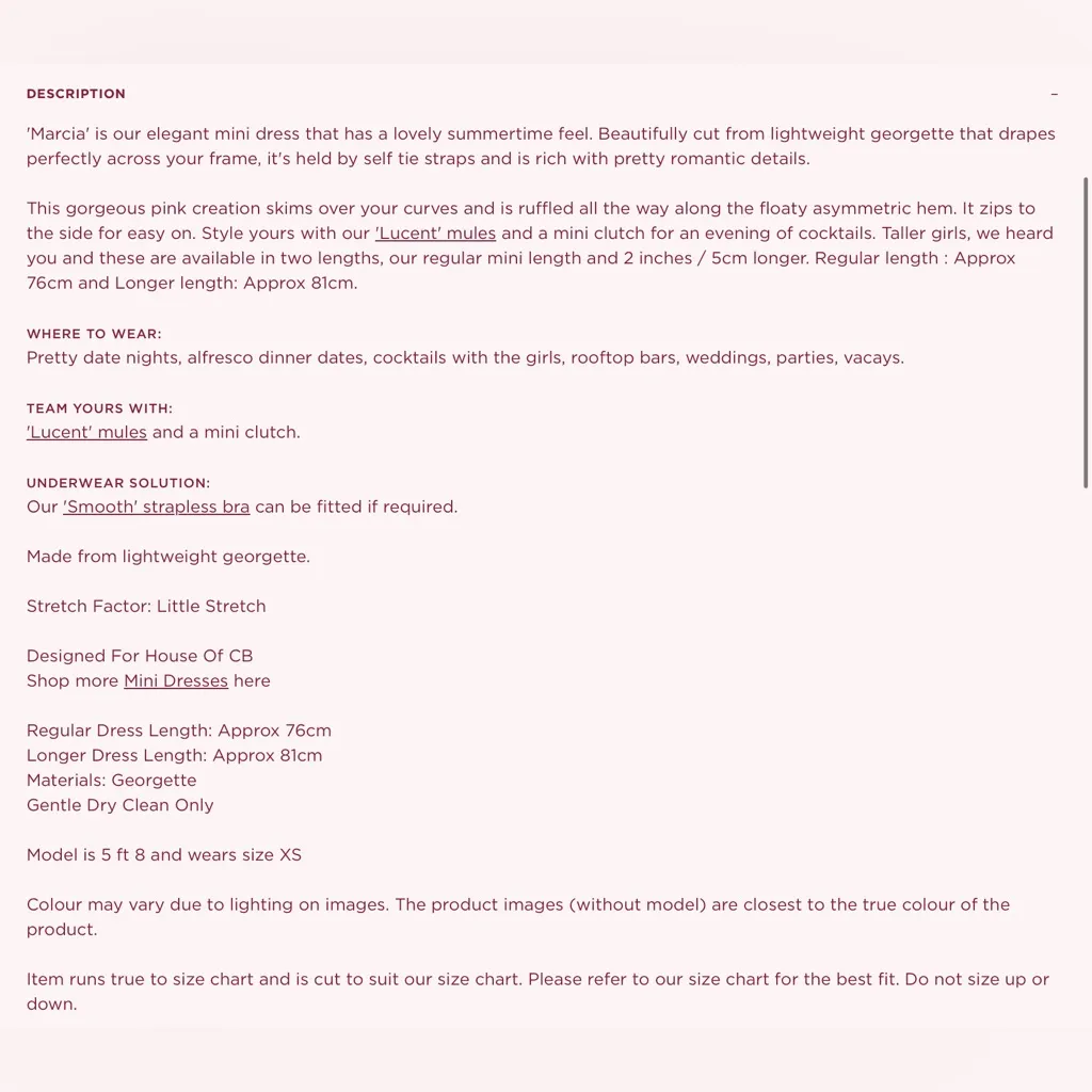 House of CB Marcia Pink Asymmetrical Ruffle Dress - Image 9