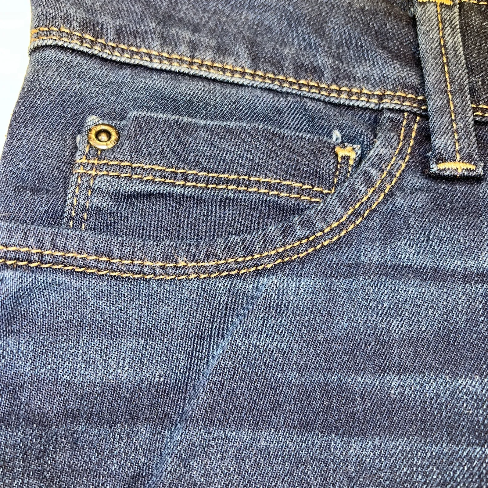 NYDJ Lift Tuck Barbara Boot Cut Dark Wash Jeans Mid Rise Stretch Denim Size 8 - Image 6