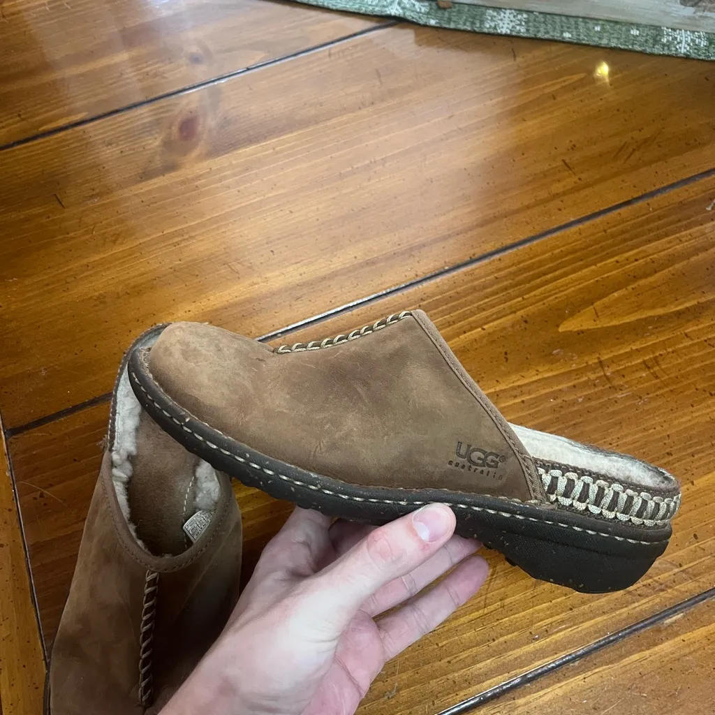 UGG Australia Kohala Suede Snakeskin Mule Clogs with Cozy Lining. Size 9 - Image 5