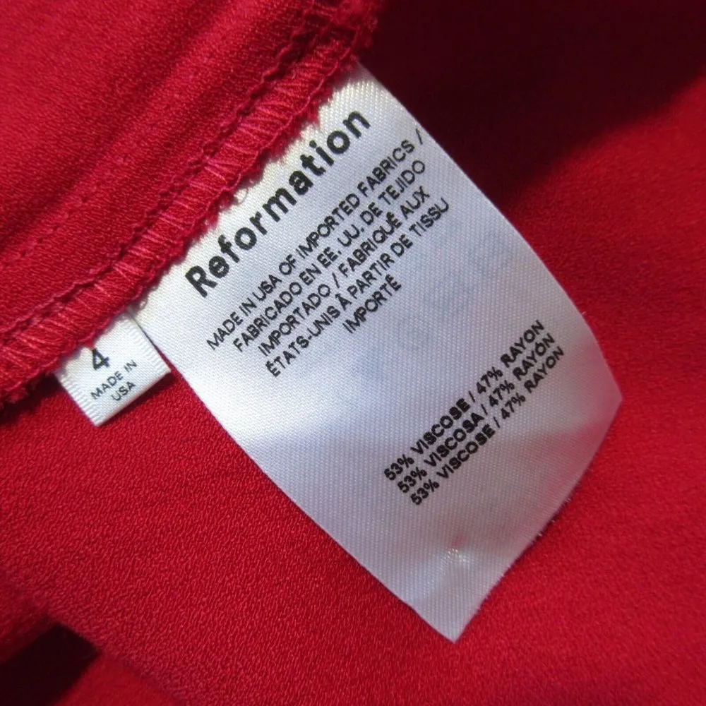 NWT Reformation Lecce Maxi in Cherry Red Full Length Tank Dress 4 $428 - Image 6