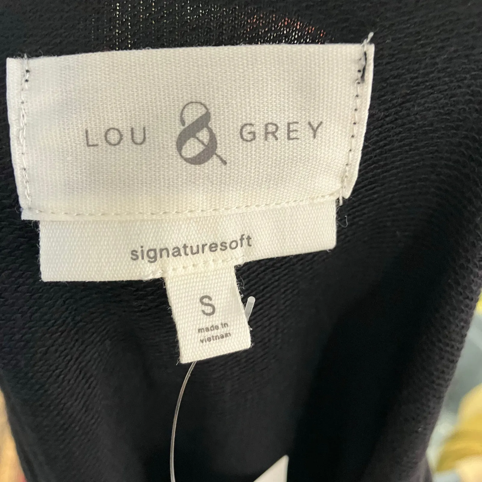 Lou & Grey‎ SignatureSoft Black Split Neck Tunic Top Size Small New Luxury - Image 10