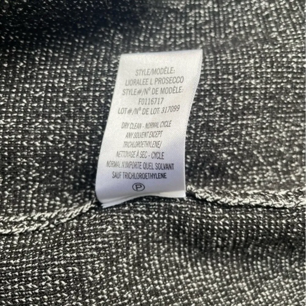 Theory Long Zip Front Lioralee Cardigan Dress Black Gray Thick Knit Size Small - Image 12