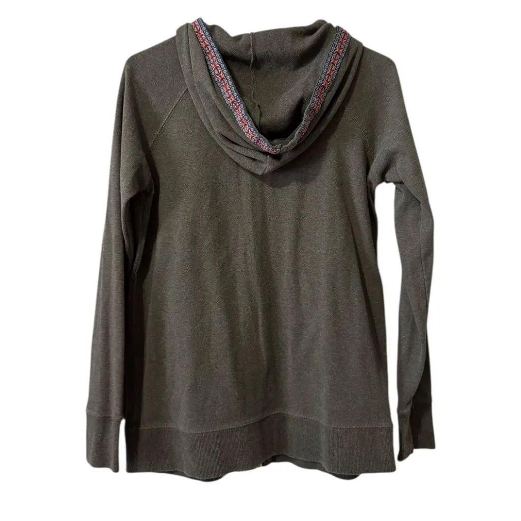 Eddie Bauer Women Size Medium Full Zip Hoodie Embroidered Hiking Outdoor Travel - Image 2