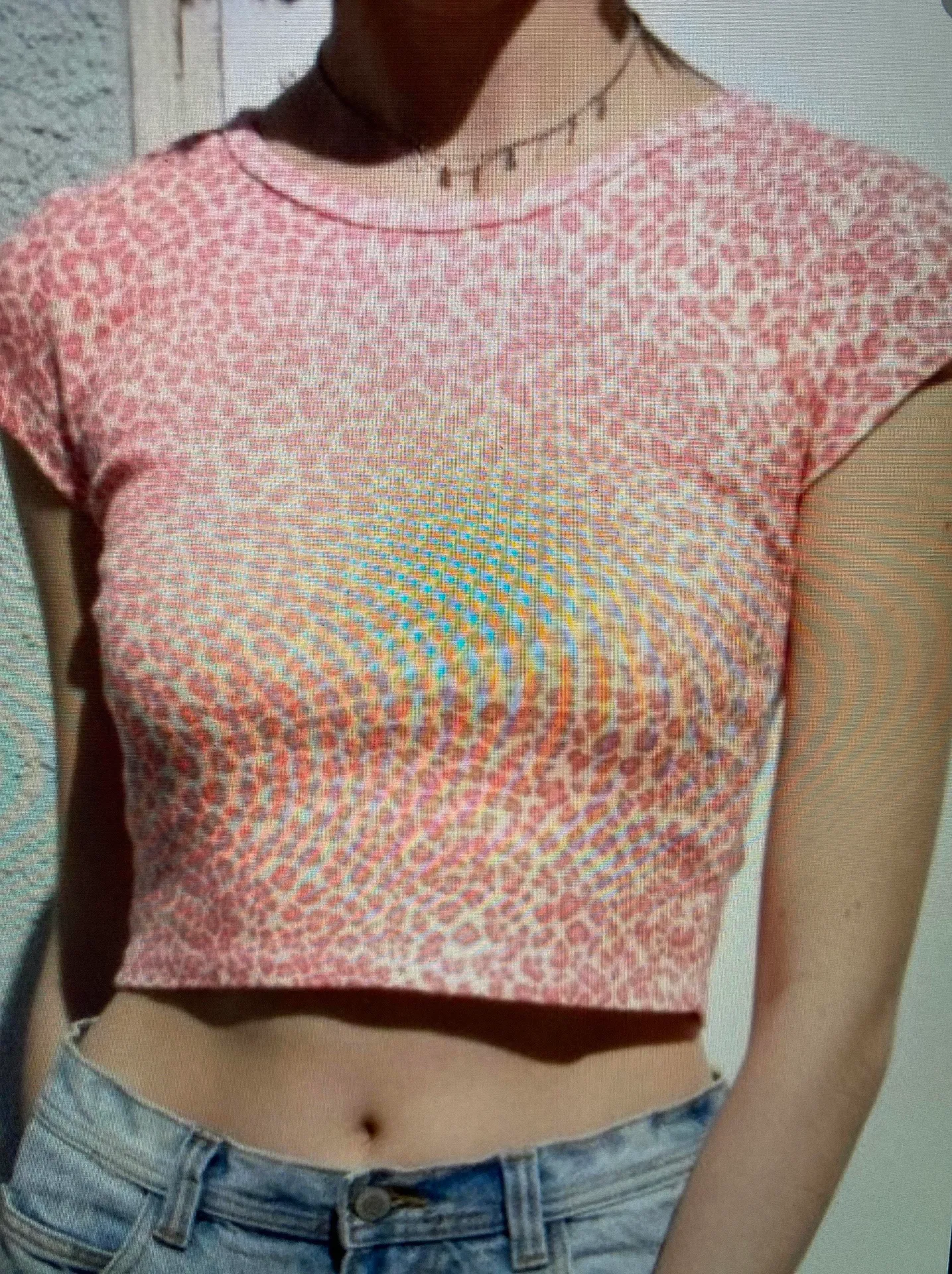Brandy Melville Pink Cheetah Top - Image 2