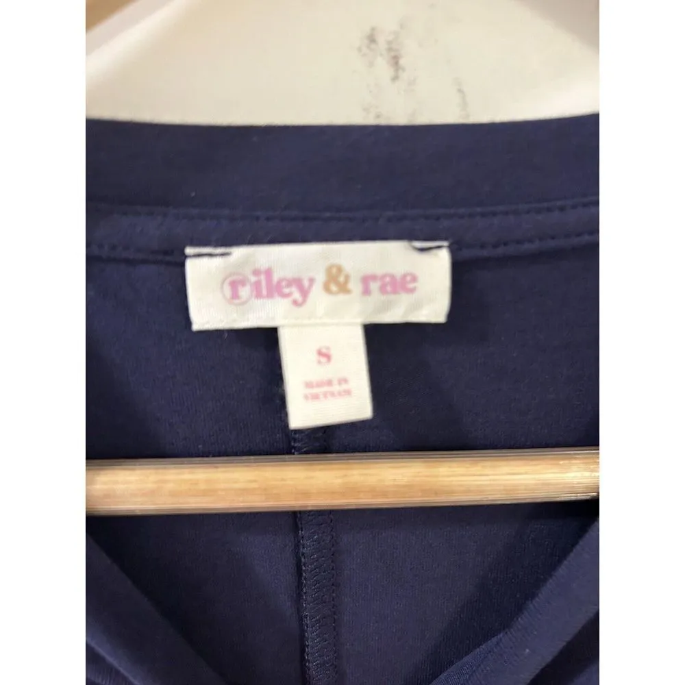 Riley & Rae Womens Casual Tshirt Dress, Navy, Size Small NWT, MSR￼P $69 - Image 7