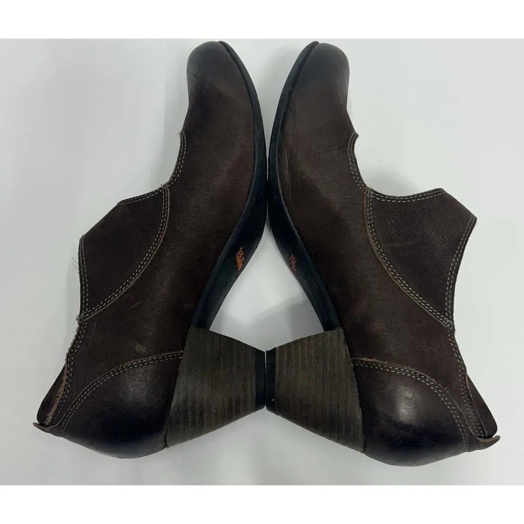 TAOS Studio Mary Jane Leather Pumps Heels Shoes Women's Size 7 US / EU 38 Brown - Image 6