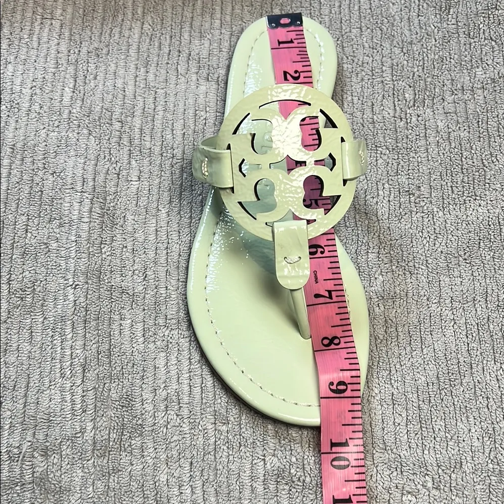 Tory Burch miller naplak leather clr meadow mist/400. size6 - Image 10