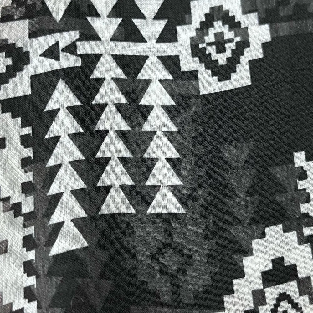 MOA Aztec Tribal Print Wide Leg Sheer Pants Women’s M Boho Hippie Beach Coastal - Image 9