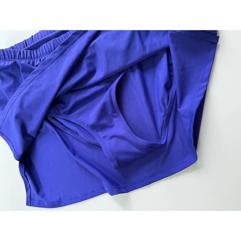 Kim Gravel x Swimsuits For All Side Swim Skirt Size 10 Blue Modest Bottoms New - Image 8