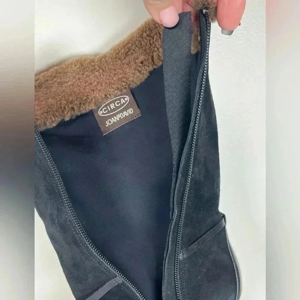 Circa Joan & David Dulcinea Black Suede Mid Calf Boot Women’s Size 8.5 Medium - Image 14