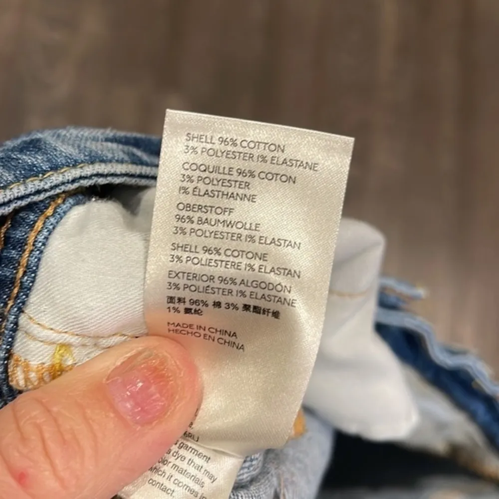 Pilcrow and the letterpress, leopard trim, boyfriend, distressed jeans - Image 5