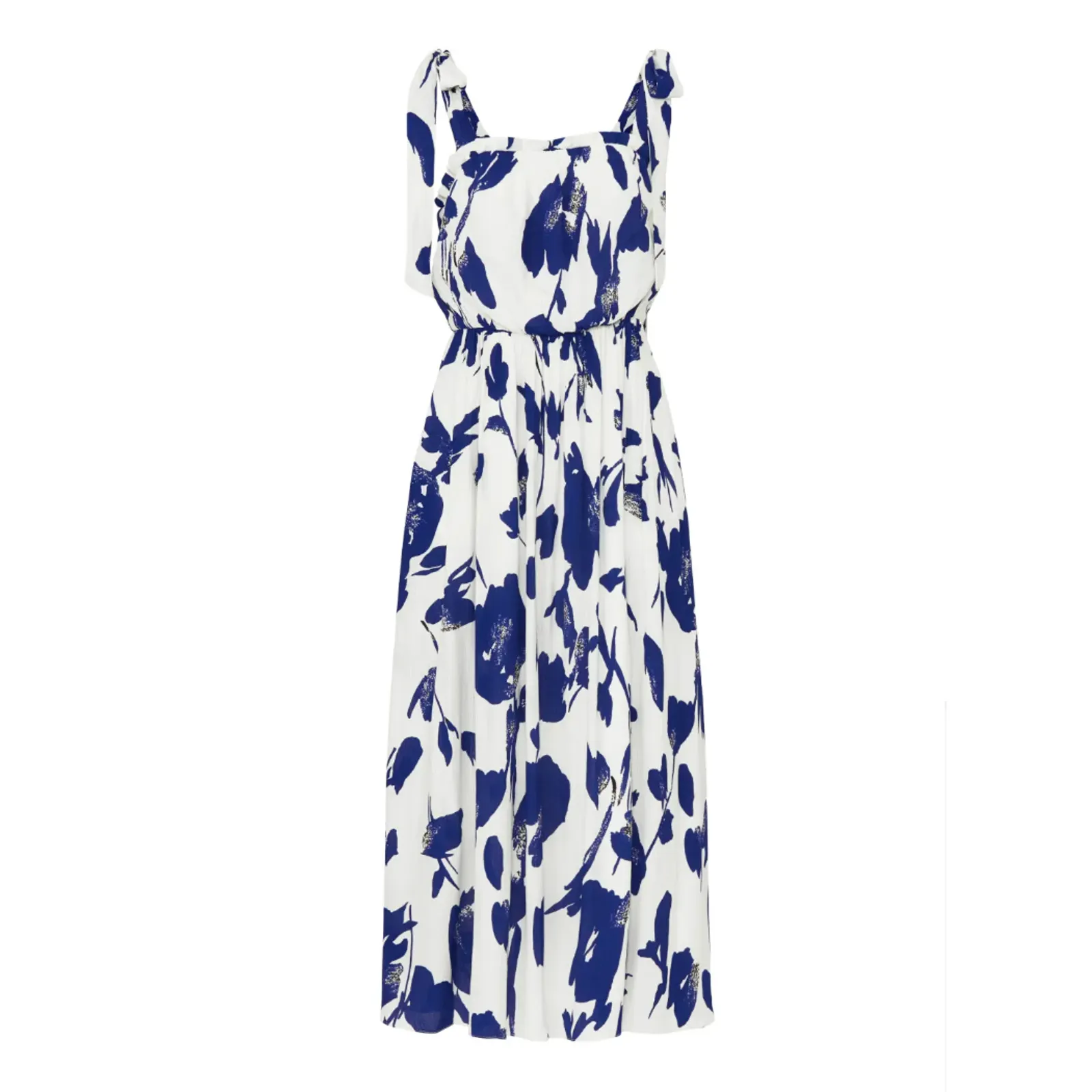 Jason Wu Floral Tiered Ruffle Midi Sundress Dress SIZE 10 Blue Designer $345 - Image 8