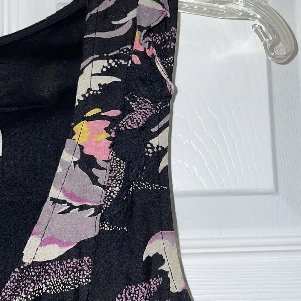 Urban Outfitters Kimchi Blue Navy Floral Sleeveless Mini Dress - Image 6