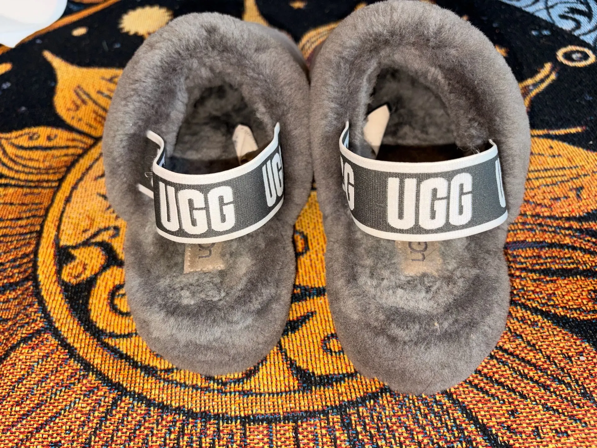 UGG Fluff Yeah Slides Grey - Image 5