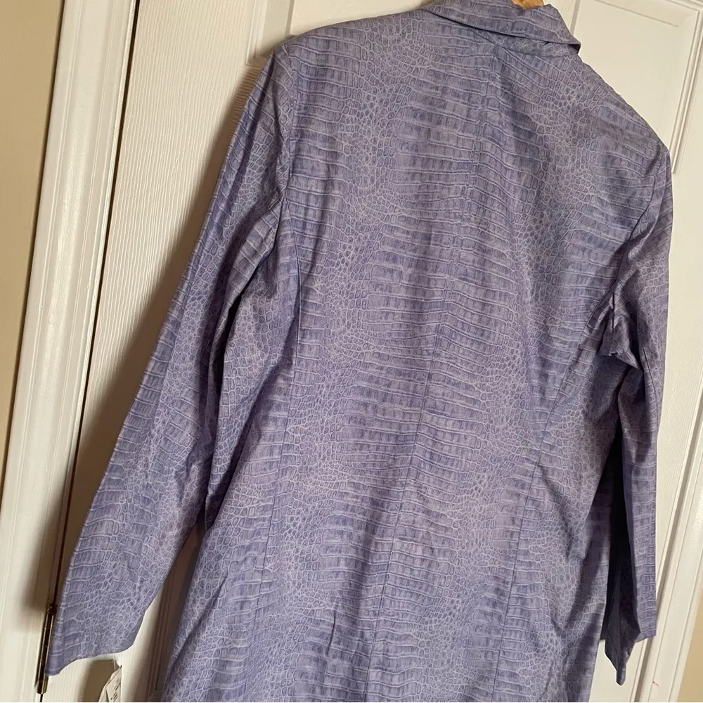 Vintage Deadstock NWT Nine West Womens Trench Utility Jacket Pastel Purple Sz XL - Image 11