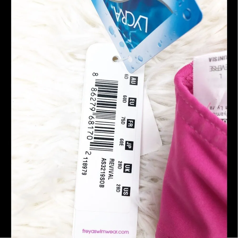 Freya Revival Sorbet Pink Rio Underwire Wide Tab Bikini Top Size 28D Size undefined - Image 5