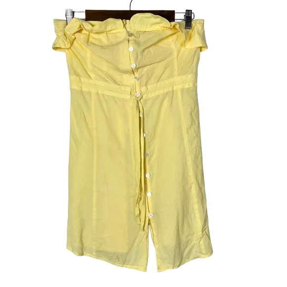 Juicy Couture Yellow Y2K Strapless Mini Dress 2 - Image 4