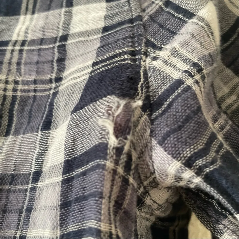 Miss Me Vintage Plaid Southwestern Embroidered Button Down Top Western Rodeo - Image 3