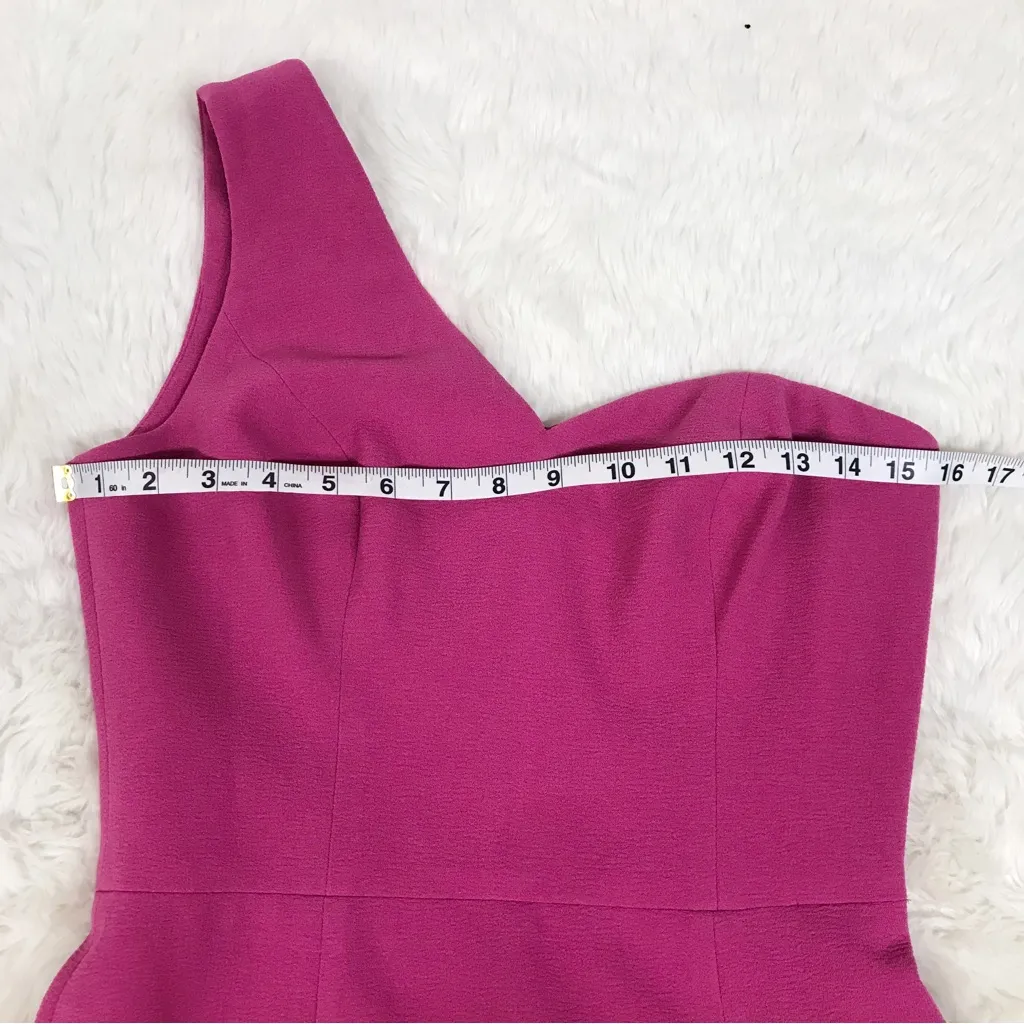DRESS THE‎ POPULATION Maddie One Shoulder Mini Dress Pink Purple XS Formal Party - Image 12