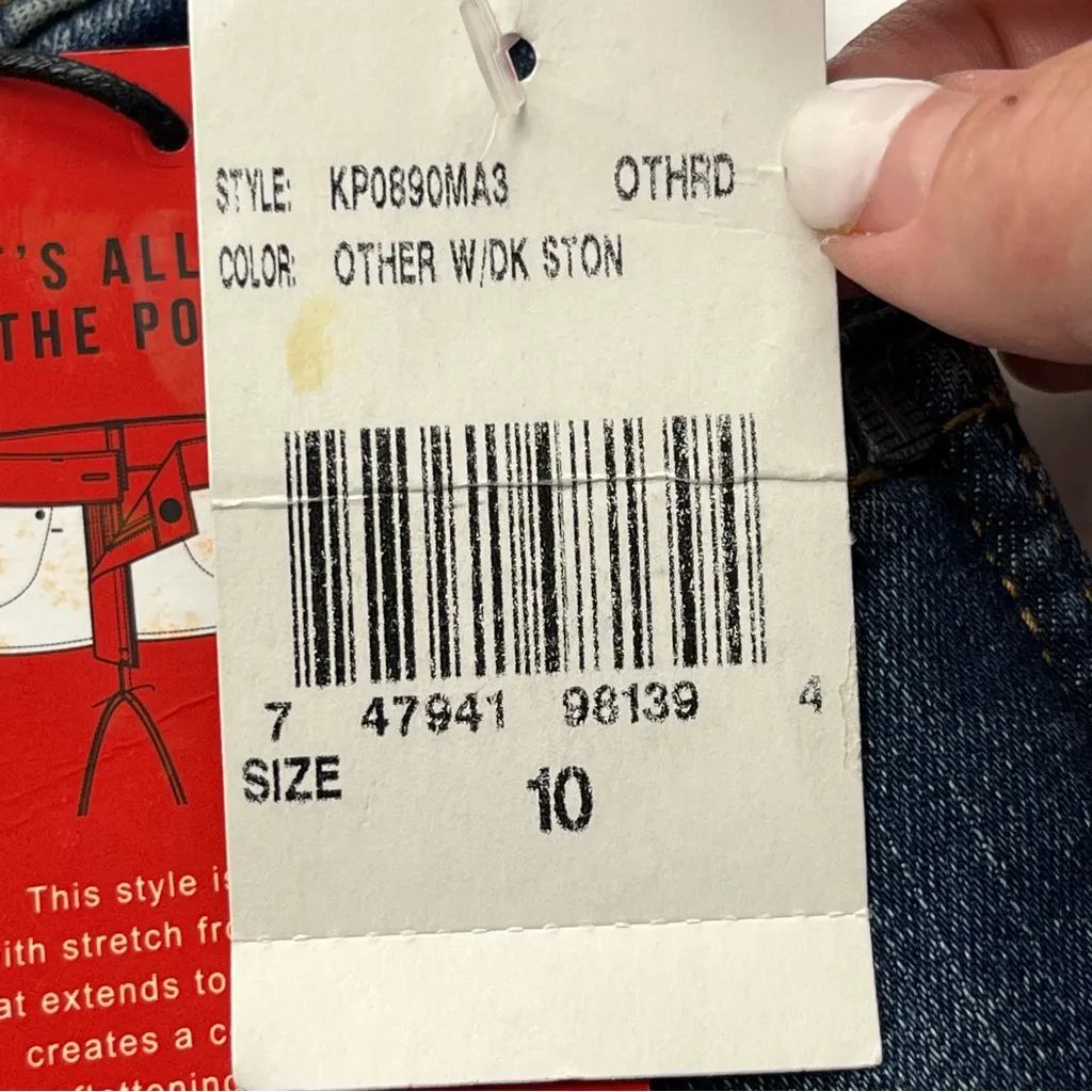 Kut From the Kloth Mia Fab Ab Toothpick Skinny Jean Women Size 10 Blue Denim NEW - Image 5