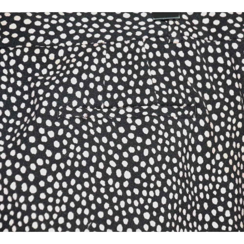 Talbots Hampshire Ladies Black & Pink Spotted Tapered Leg Pants Size 16 Career - Image 6