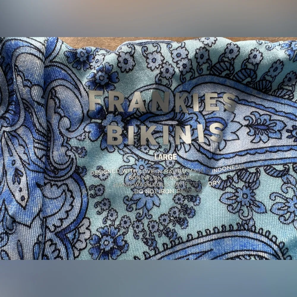 Frankie’s Bikinis Falcon Shine String‎ Bikini Bottom NWT Large Beach - Image 5