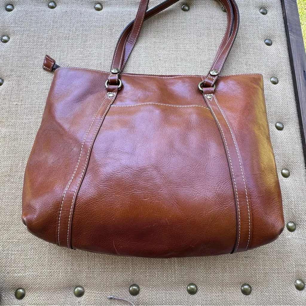 Patricia Nash  Brown Leather Tote Bag - Image 9