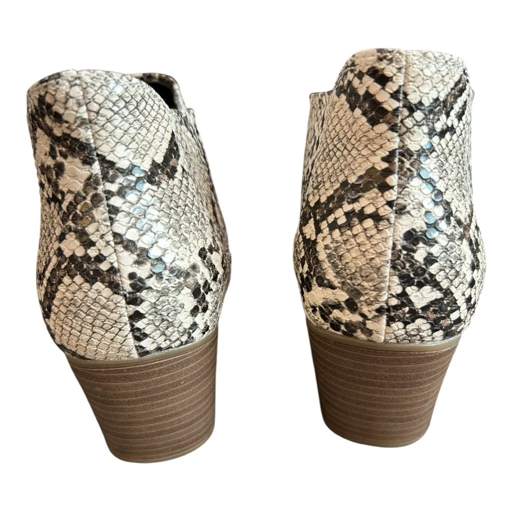 A.N.A. Memory Foam Booties D Snake Ankle Boots size 8.5 Slip-on Multicolored - Image 2