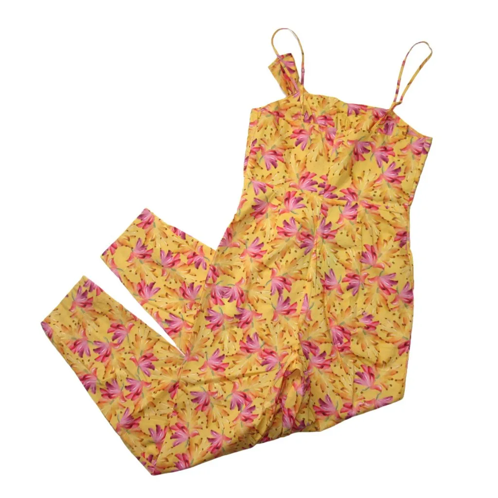 NWT Farm Rio Banana Sunshine Bow Top Jumper in Yellow Tank Jumpsuit XS - Image 6