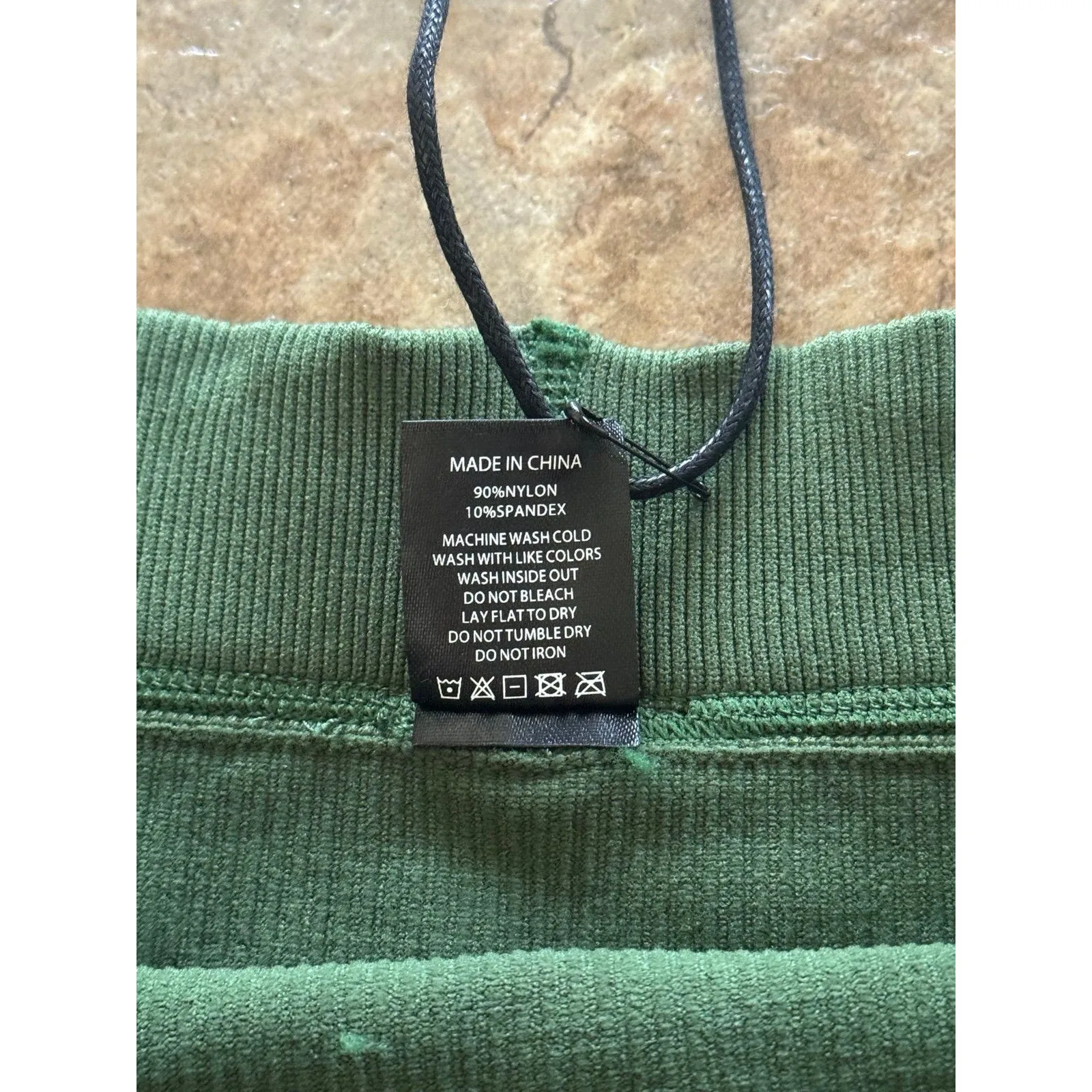 Civil Regime x No Tomorrow Ribbed Shorts Green Size XL - Image 9