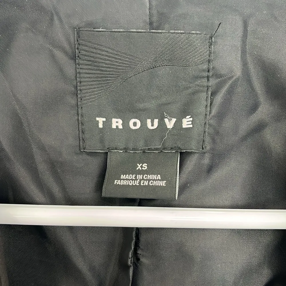 Trouve XS Black Moto Zip Waterfall Hem Open Front Blazer - Image 6