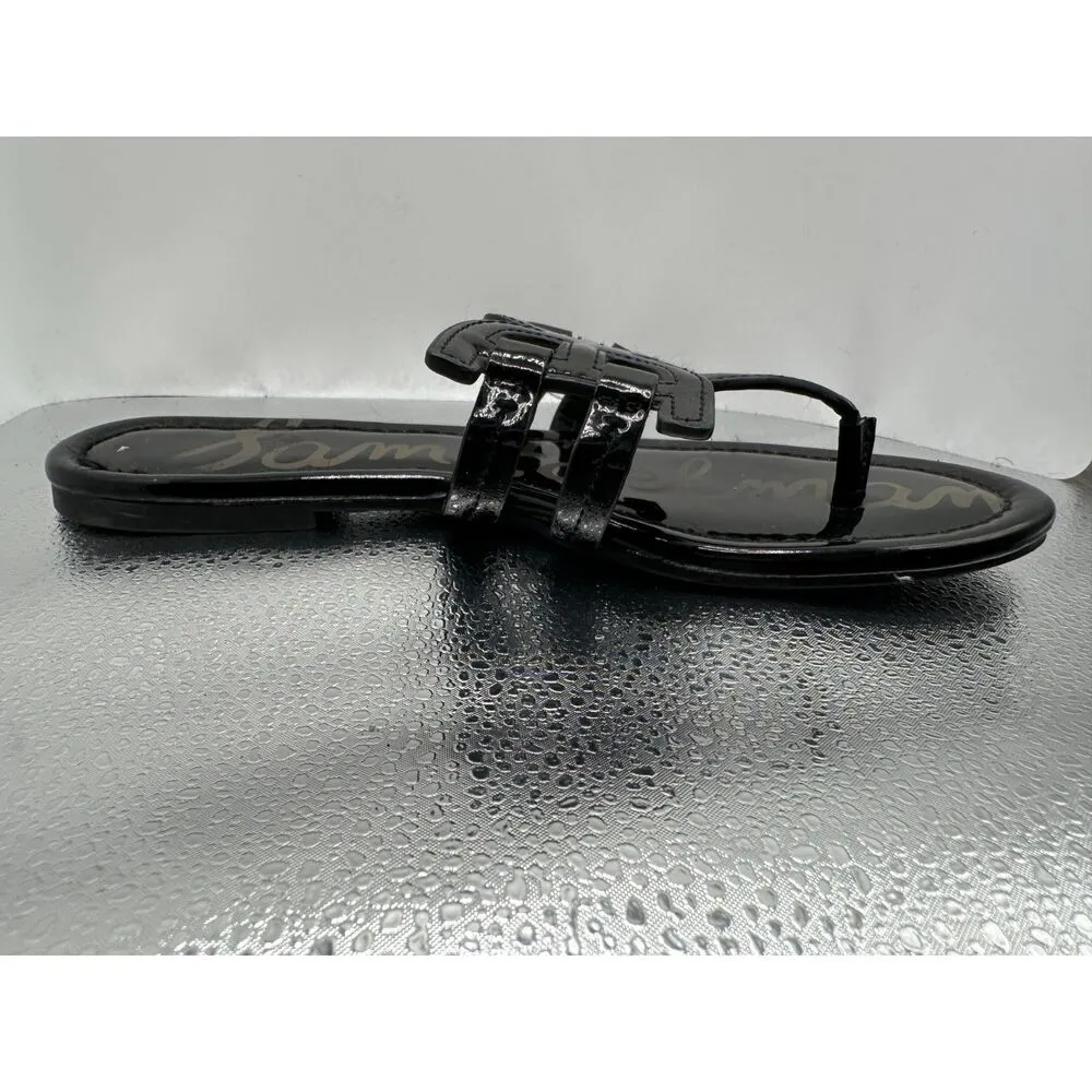 Sam Edelman Size 7 Black Patent Leather Carter Sandals - Image 3