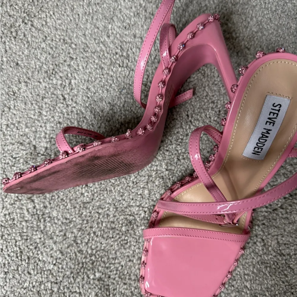 Steve Madden Pink Heeled Sandals - Image 4