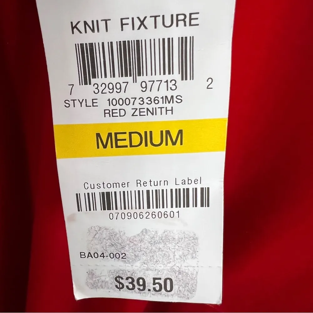 Maison Jules Medium Red Velour Long Sleeve Top with Ruffle Collar - Image 7