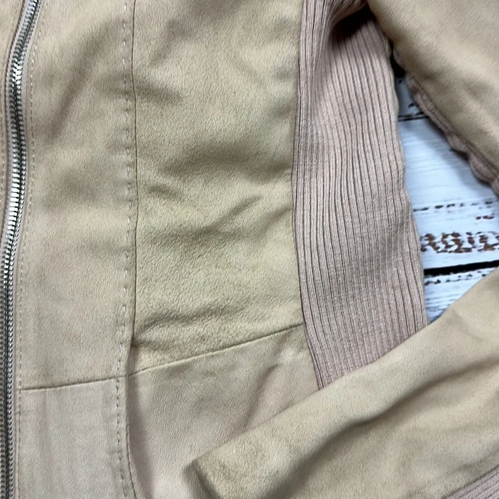 Vince scuba leather moto jacket size small - Image 5