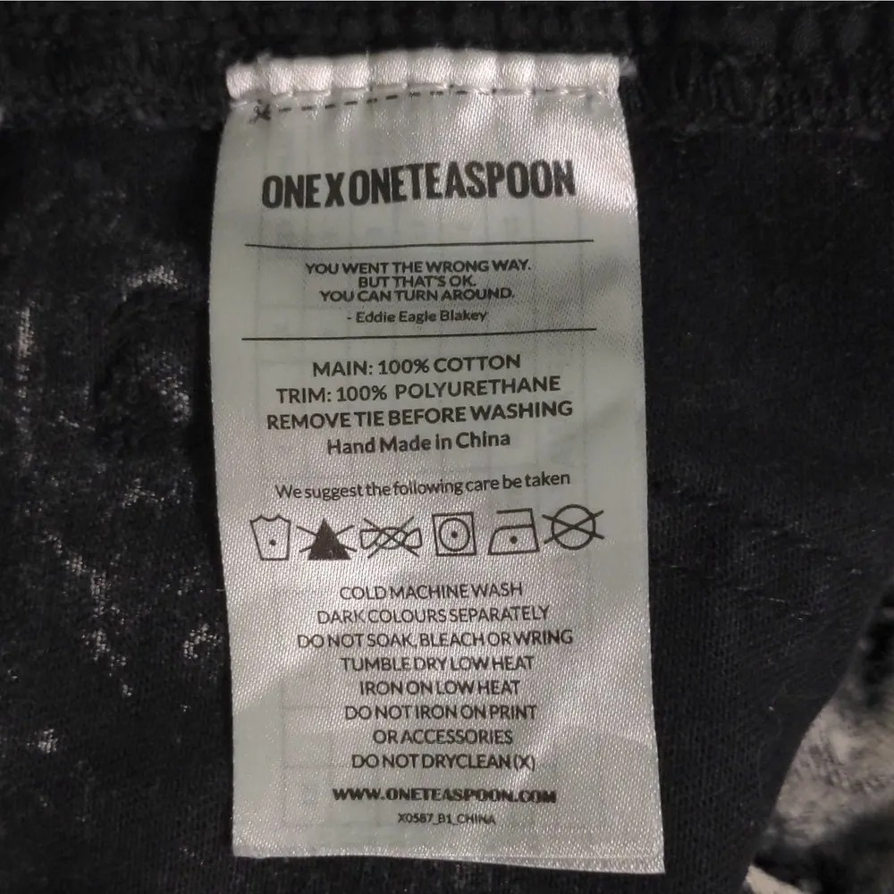 One Teaspoon Womens Jeans High Waist Freebird II Tapered Gray Distressed Fray 26 - Image 11