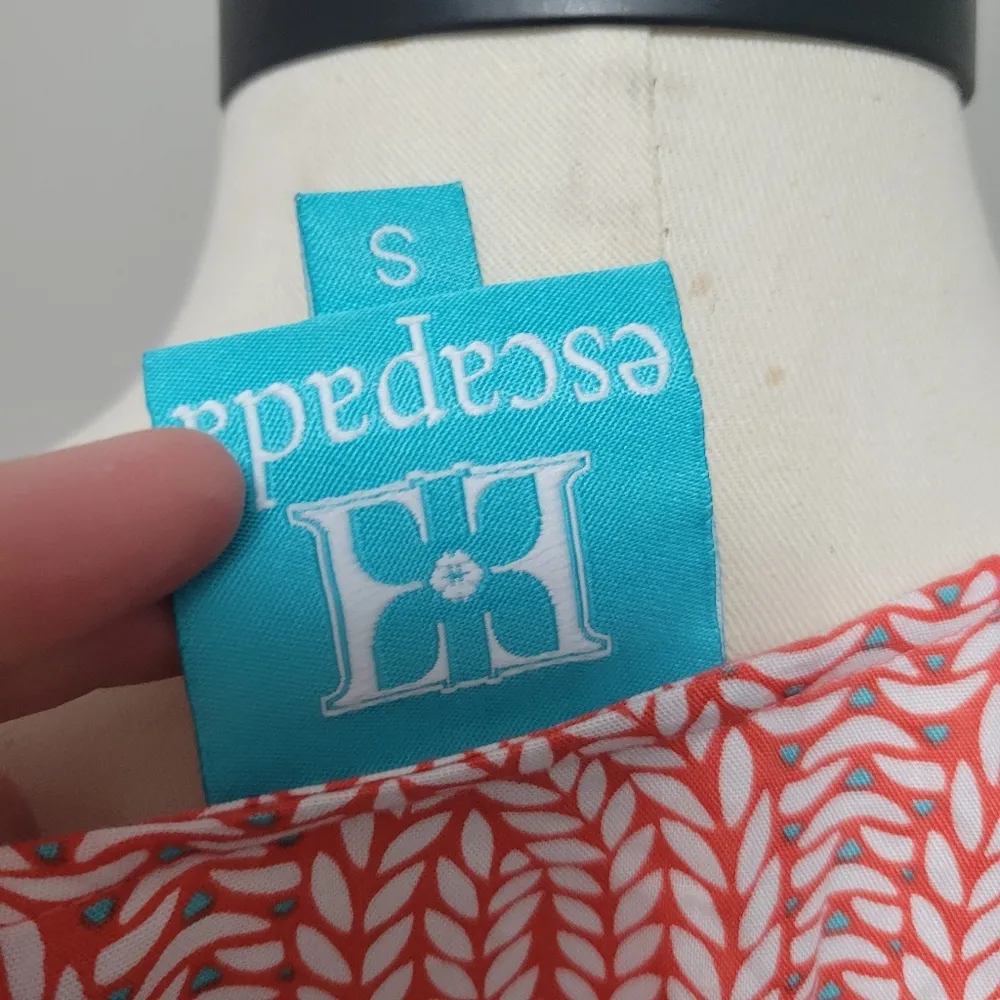 Escapada Gina Top - White / Coral Sicily Size Small - Image 7