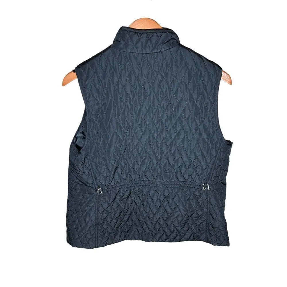 Croft & Barrow  Black Vest L - Image 2