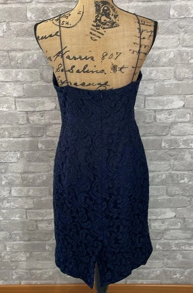 J.Crew Navy Lydia Lace Dress - Image 7