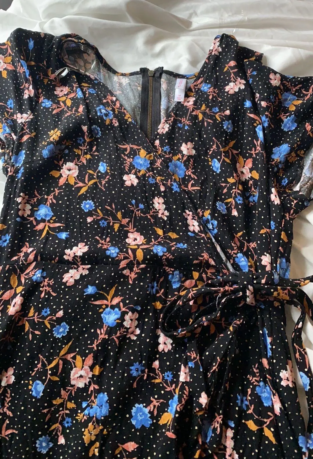 Floral Wrap Dress - Image 4