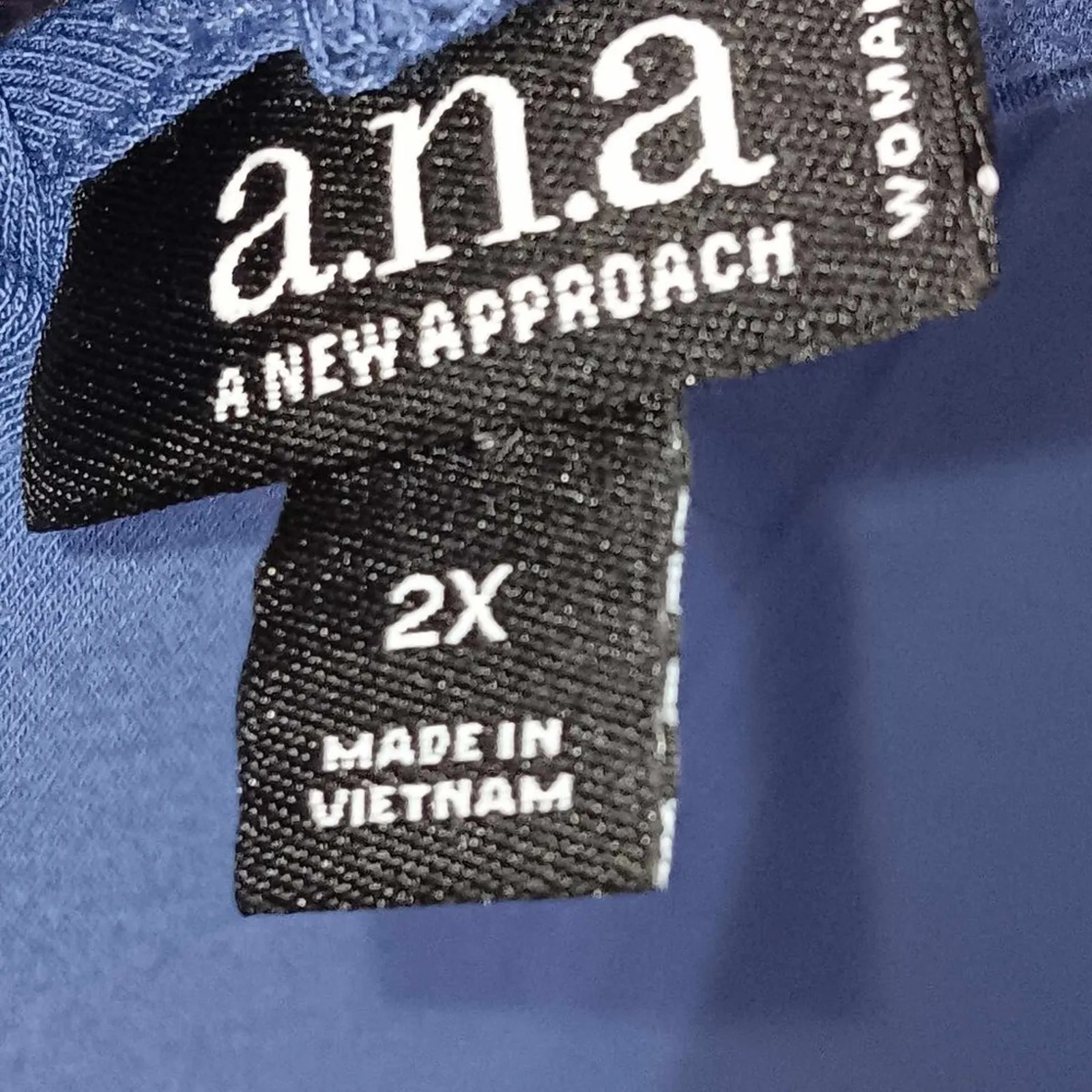 a.n.a. Blue Tunic Midi Dress Size 2X Pullover - Image 3