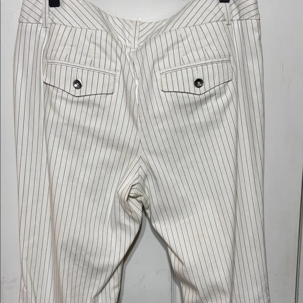 White House Black Market Pin Striped Boot Cut Pants Legacy 12R - Image 6