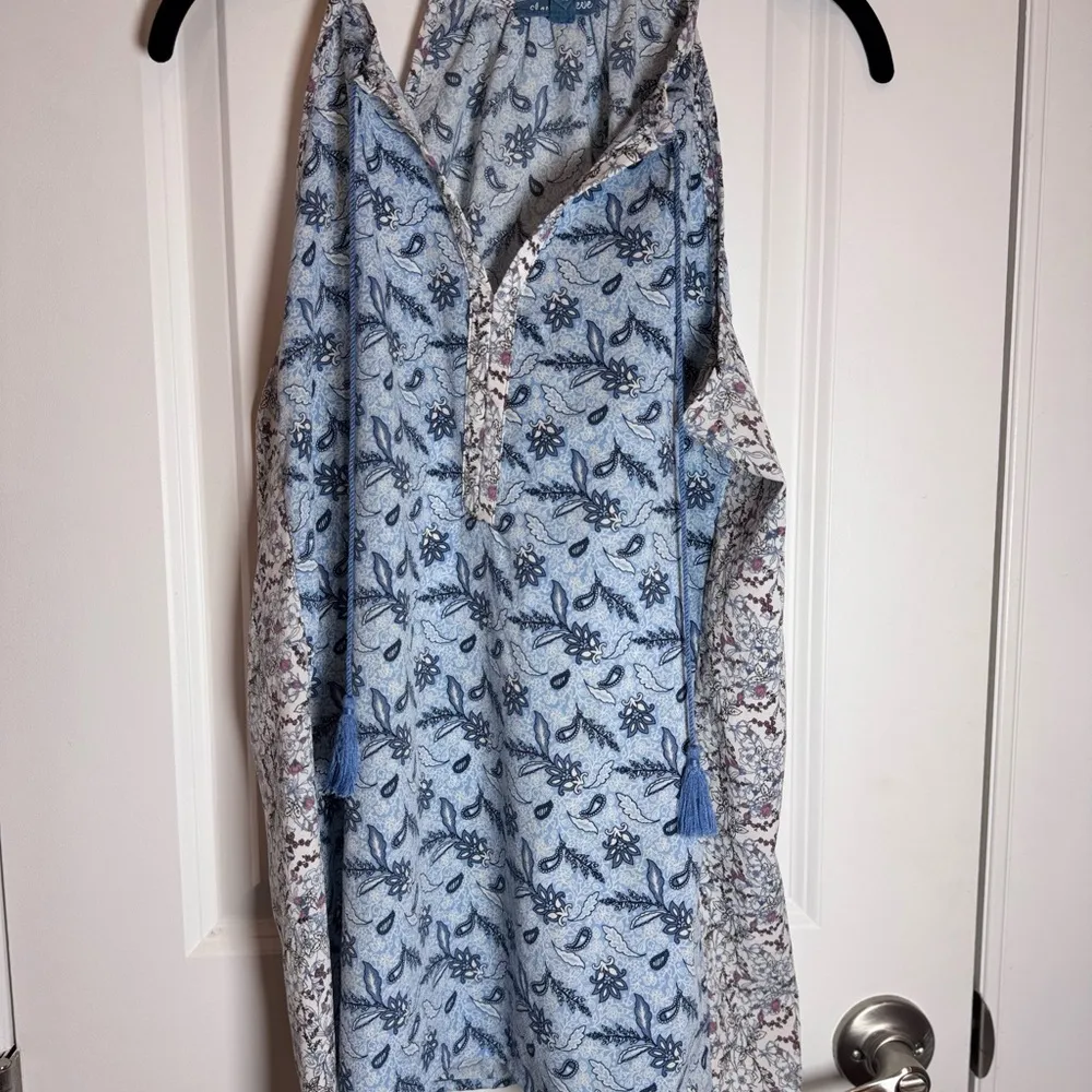 Fleur Bleue Bohemian Airy Floral Frenzy Blue Halter Festivalcore Coastal Vibes - Image 11