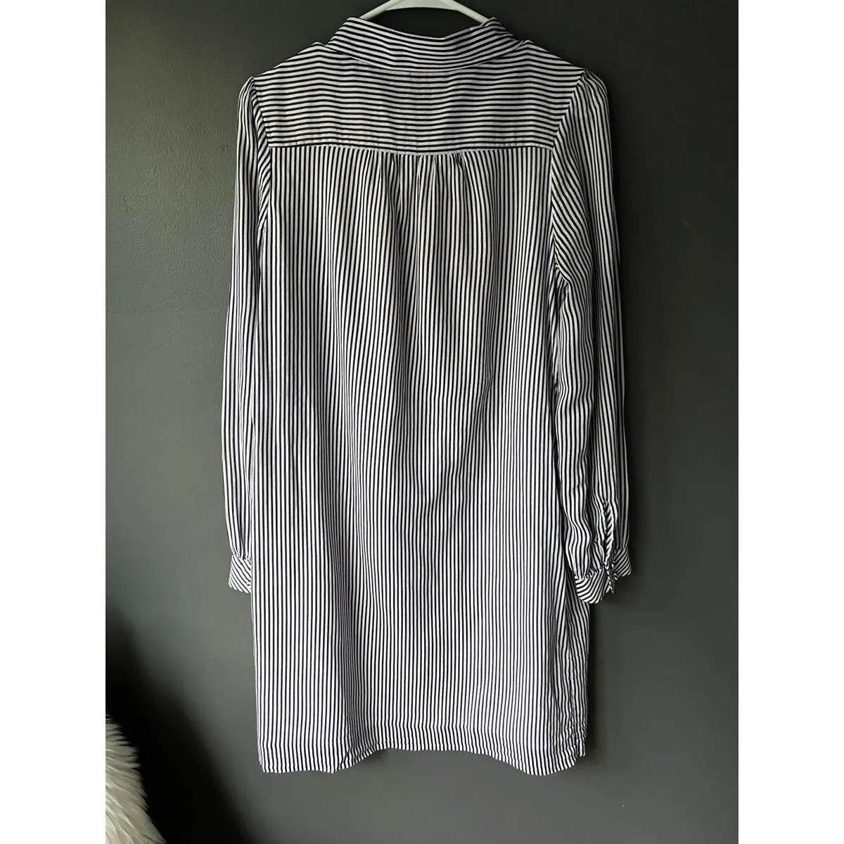 Lilly Pulitzer Size 8 Long Sleeve Striped Shirt Dress with Belt - Image 2