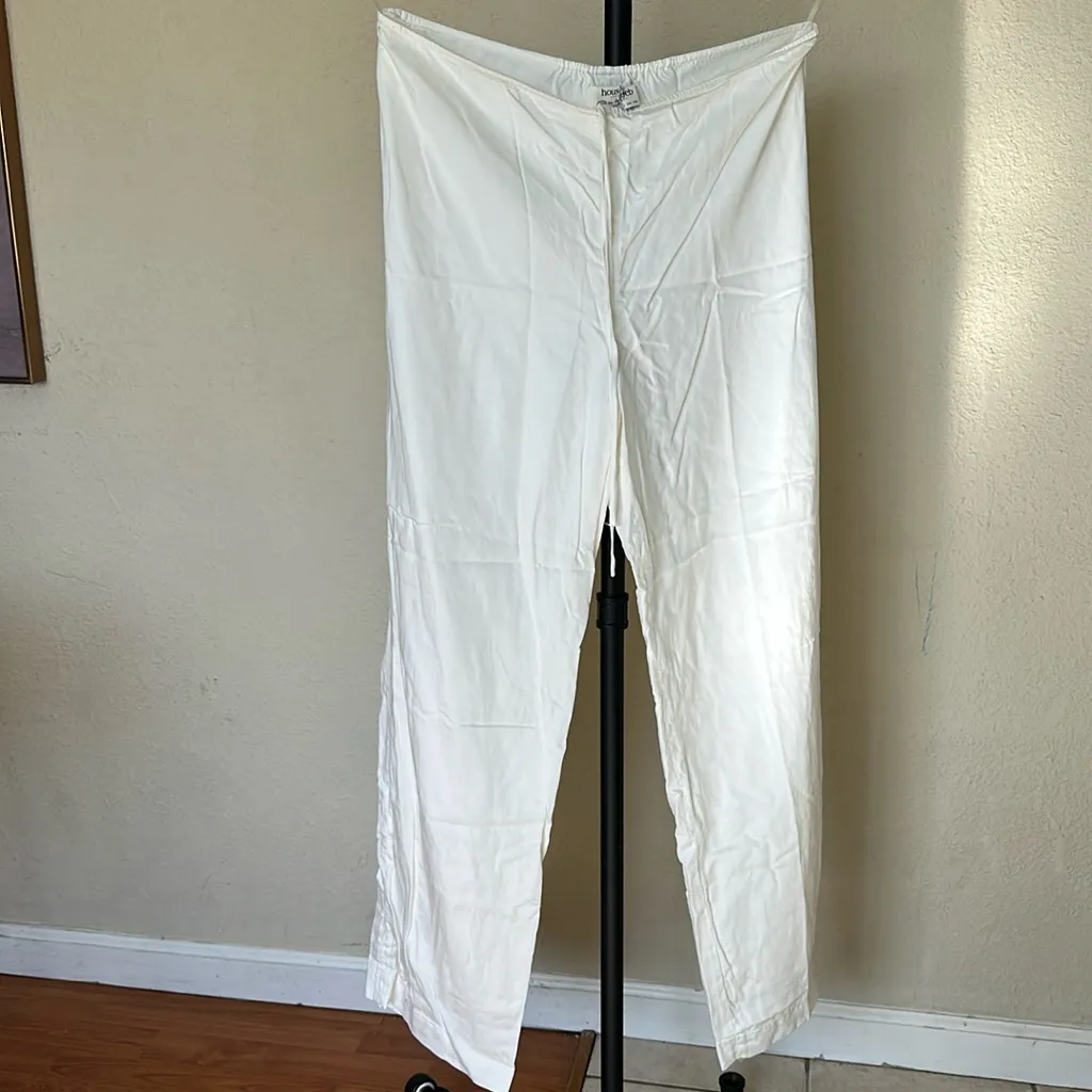 HOUSE OF CB Ivory Linen Mix Trousers NWOT size‎ XS - Image 3