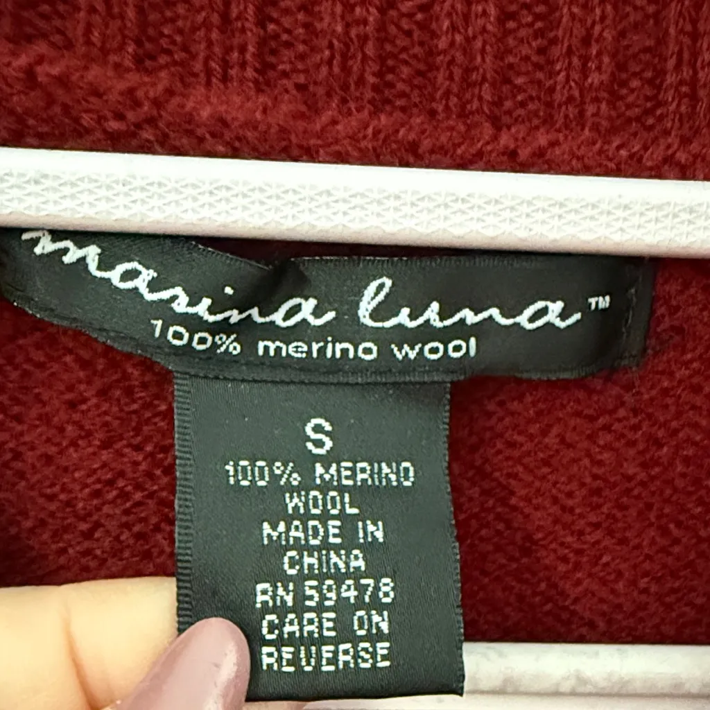 Marina Luna Rich Red Tie - Image 2