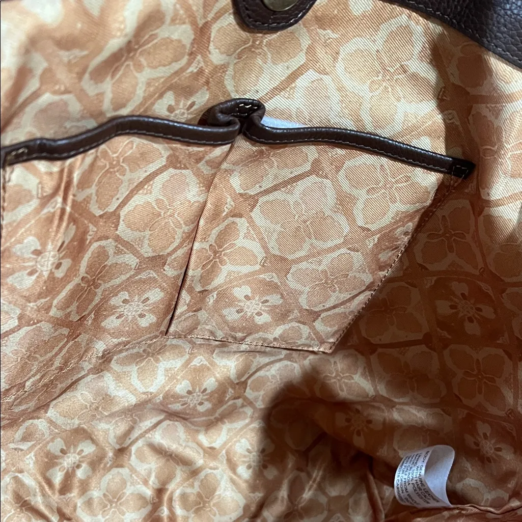 Lucky Brand | Genuine Leather & Calf Hair Tote in “Dark Cappuccino” w/Bag Charms - Image 11