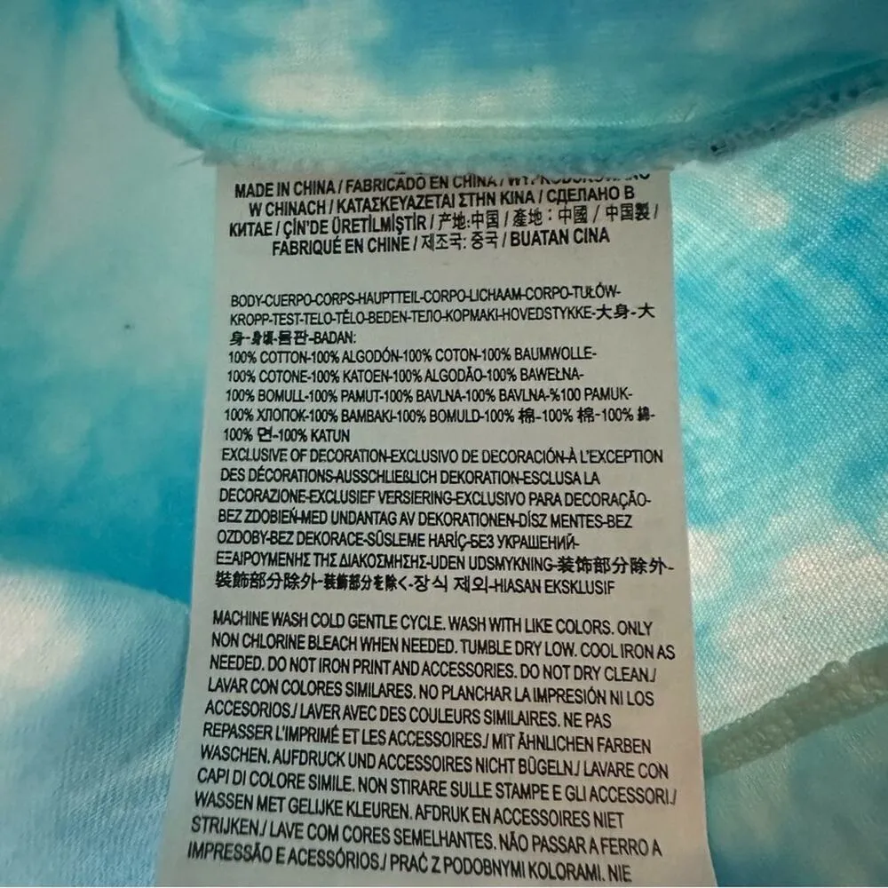 Vans SpongeBob SquarePants Cotton Tie Dye Tee Shirt NEW - Image 10